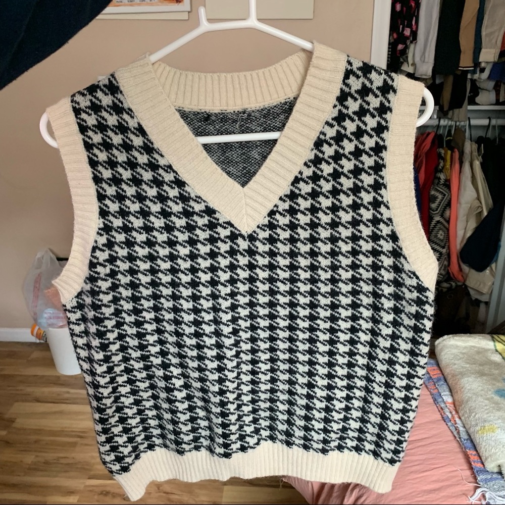 Vintage Patterned Wool Vest